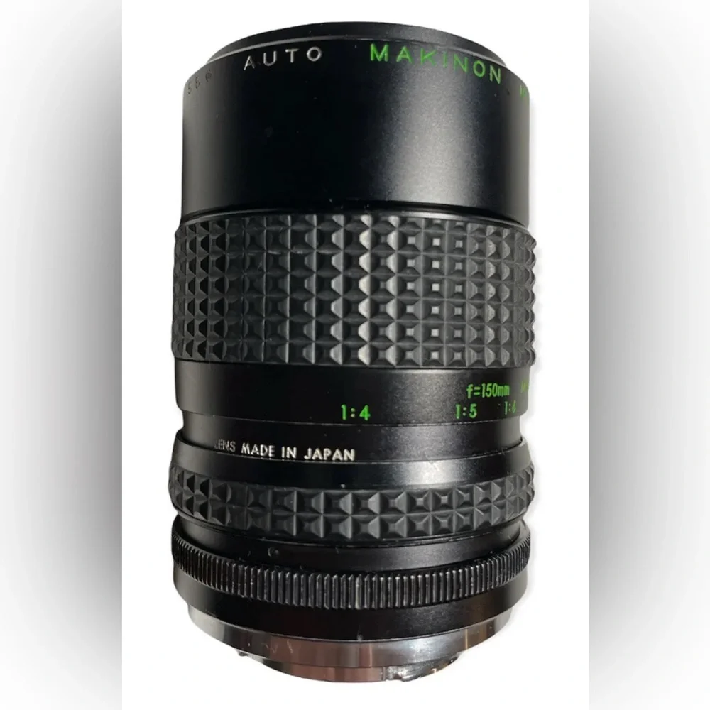 🔥 Auto Makinon MC Zoom 55mm f/4.5 f=75mm-150mm Japanese Lens W/ Hood & Case 🔥